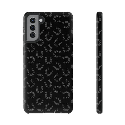 Black Horseshoes Tough Case