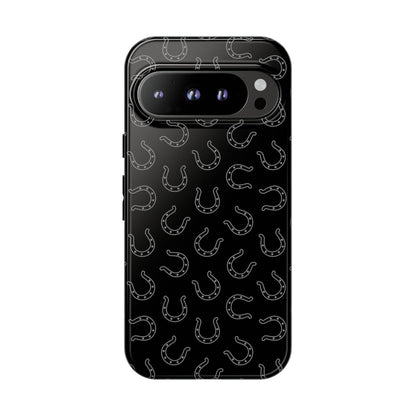 Black Horseshoes Tough Case