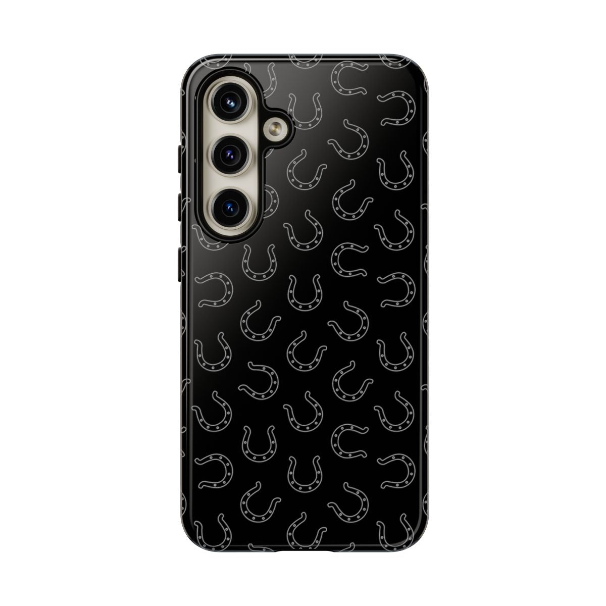 Black Horseshoes Tough Case