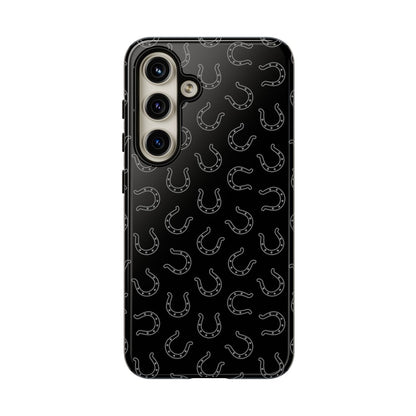 Black Horseshoes Tough Case