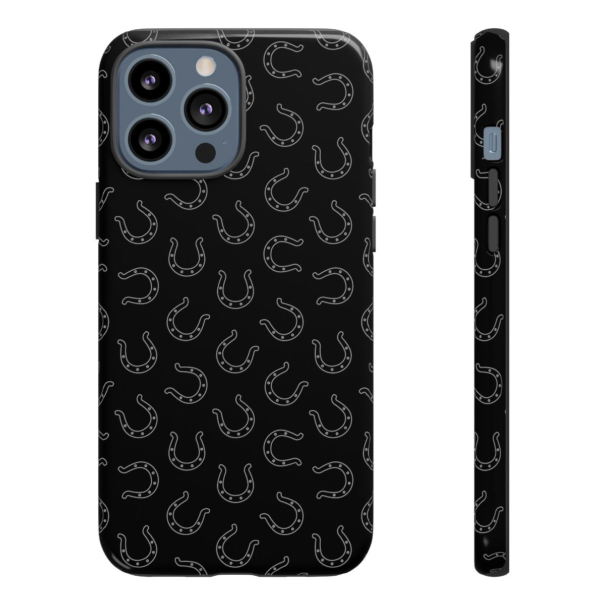 Black Horseshoes Tough Case