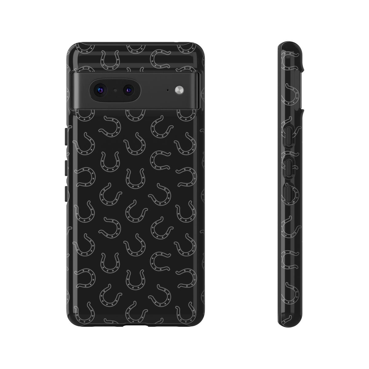 Black Horseshoes Tough Case