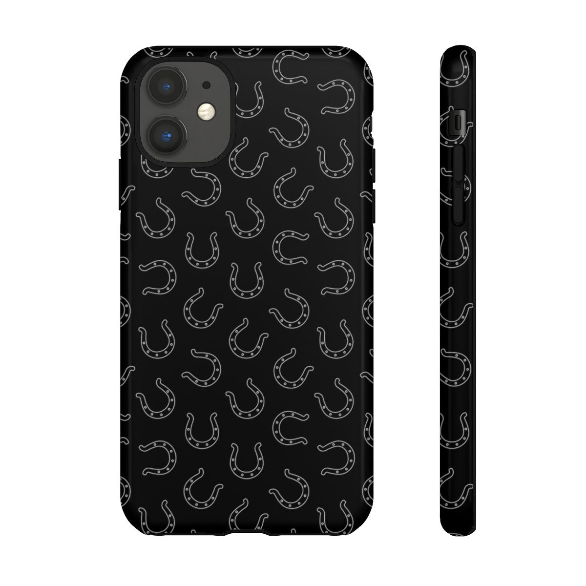 Black Horseshoes Tough Case
