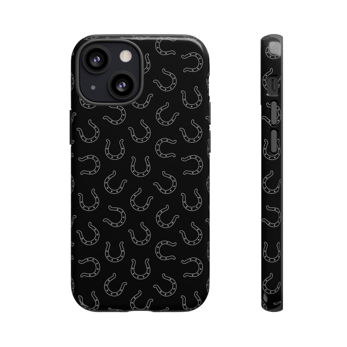 Black Horseshoes Tough Case
