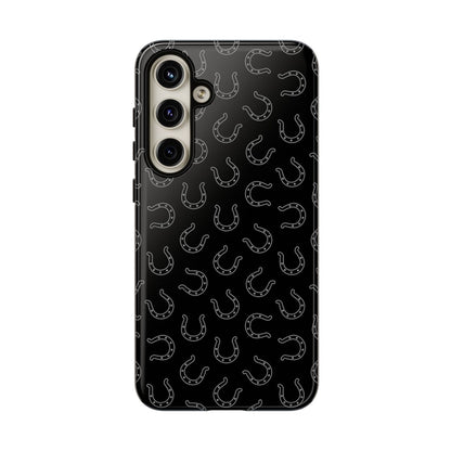 Black Horseshoes Tough Case