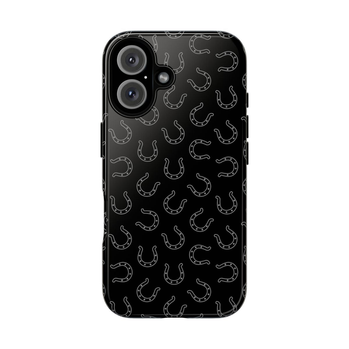 Black Horseshoes Tough Case