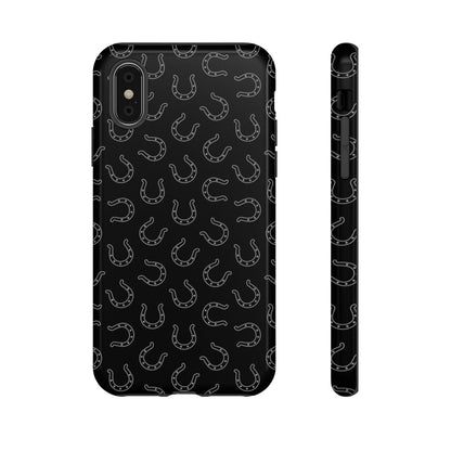 Black Horseshoes Tough Case