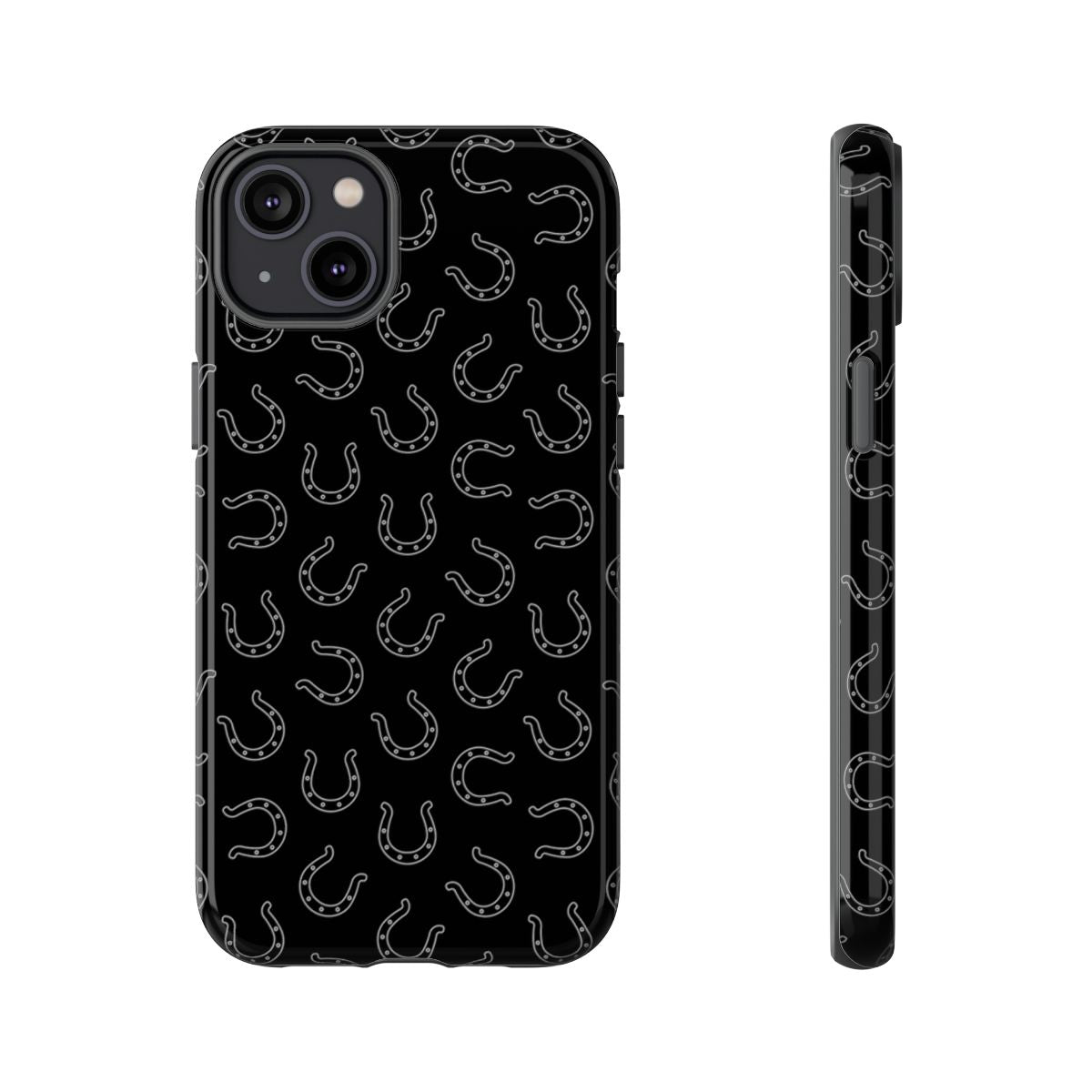 Black Horseshoes Tough Case