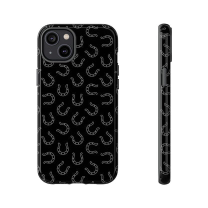 Black Horseshoes Tough Case