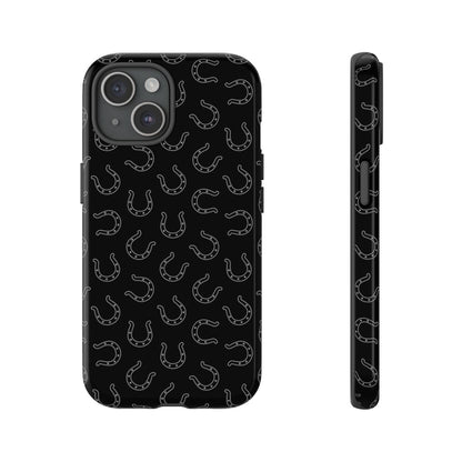 Black Horseshoes Tough Case