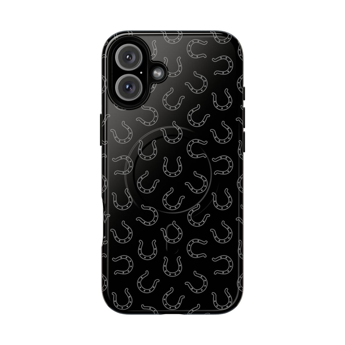 Black Horseshoes Magnetic Case