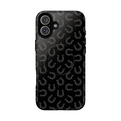 Black Horseshoes Magnetic Case