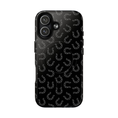 Black Horseshoes Magnetic Case