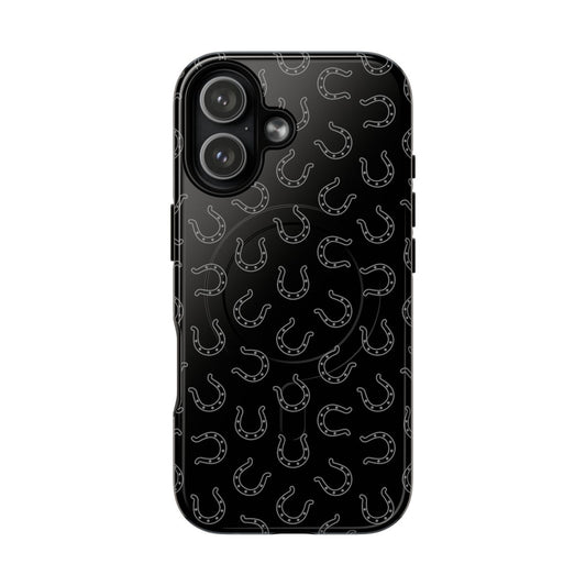 Black Horseshoes Magnetic Case