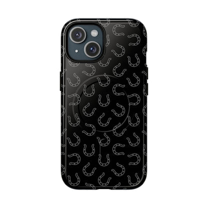 Black Horseshoes Magnetic Case