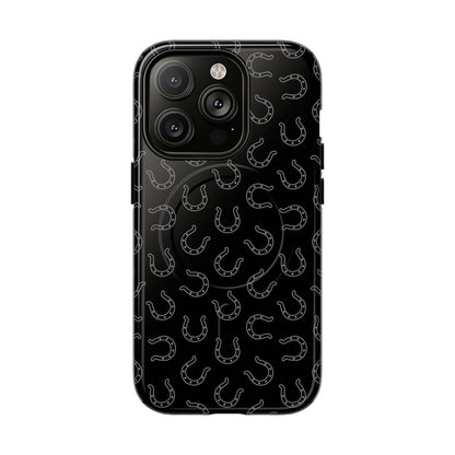 Black Horseshoes Magnetic Case