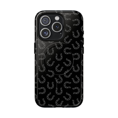 Black Horseshoes Magnetic Case