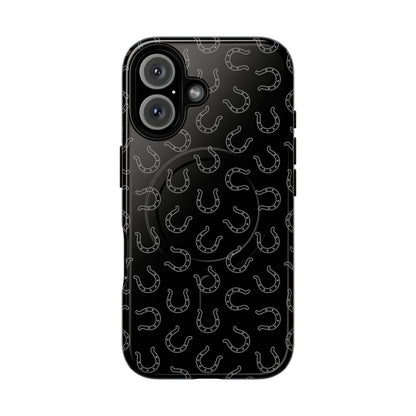 Black Horseshoes Magnetic Case