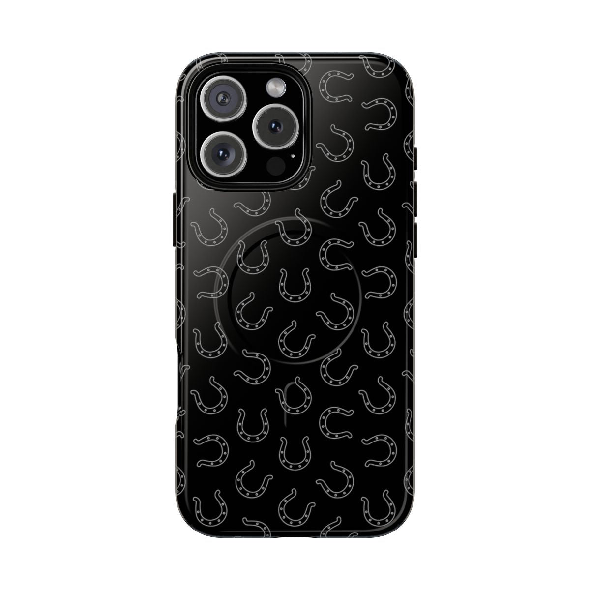 Black Horseshoes Magnetic Case