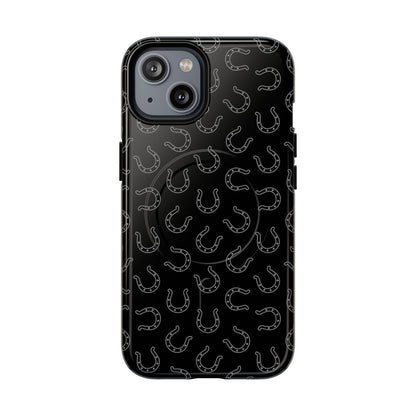 Black Horseshoes Magnetic Case