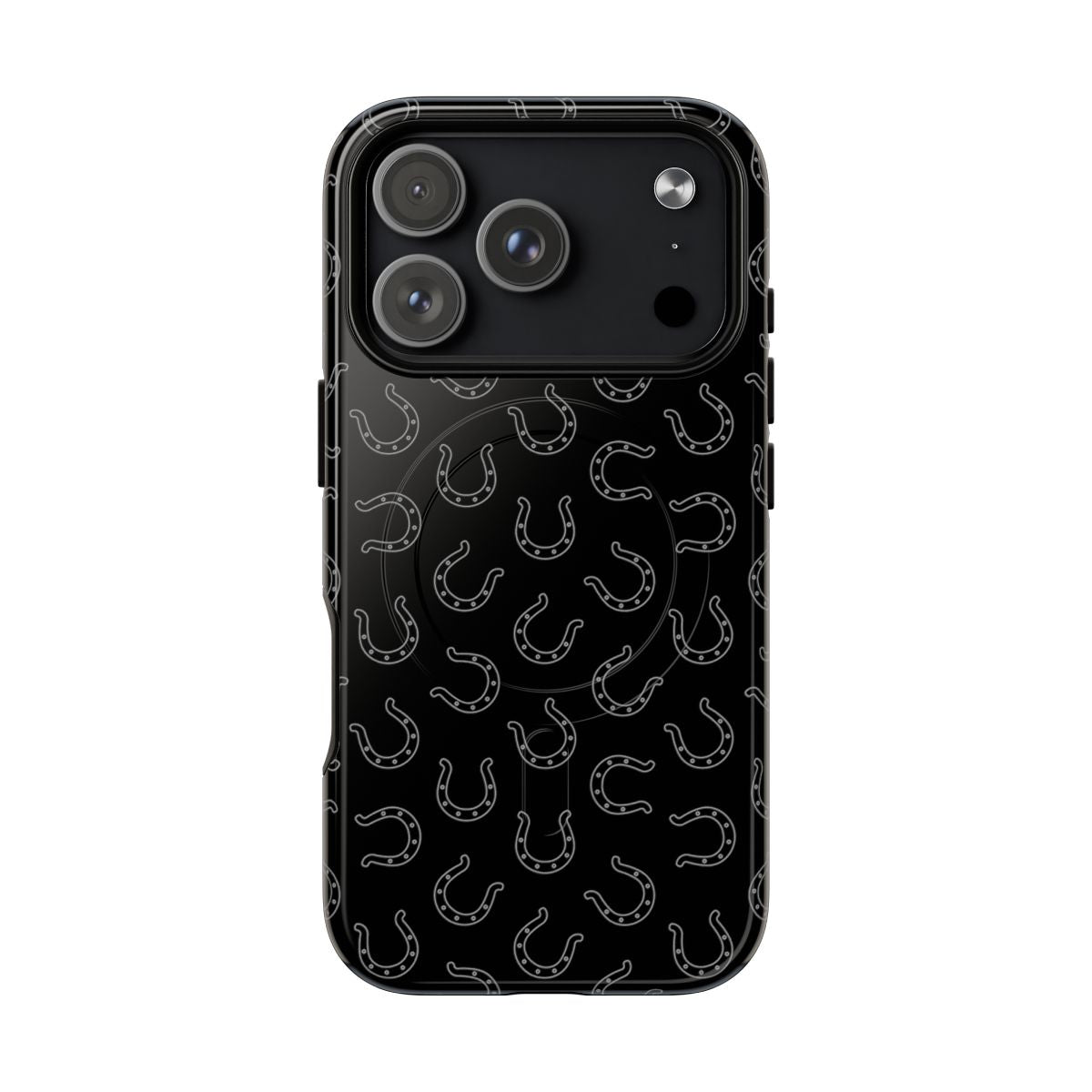 Black Horseshoes Magnetic Case