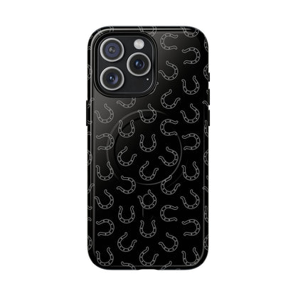 Black Horseshoes Magnetic Case