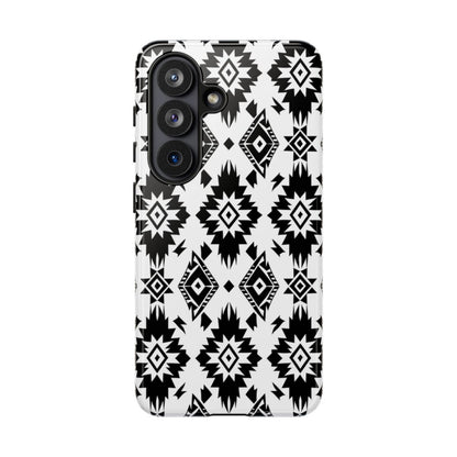 Black White Aztec Tough Case