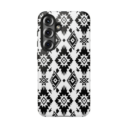 Black White Aztec Tough Case