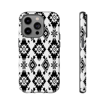 Black White Aztec Tough Case