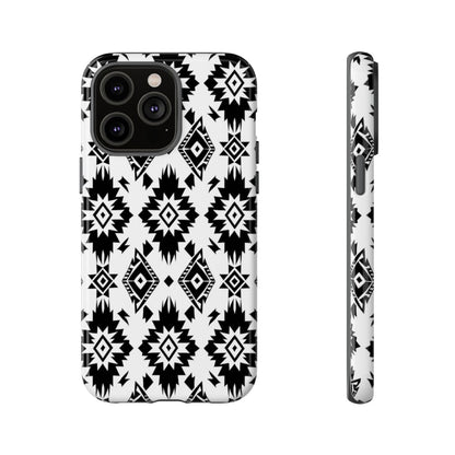 Black White Aztec Tough Case