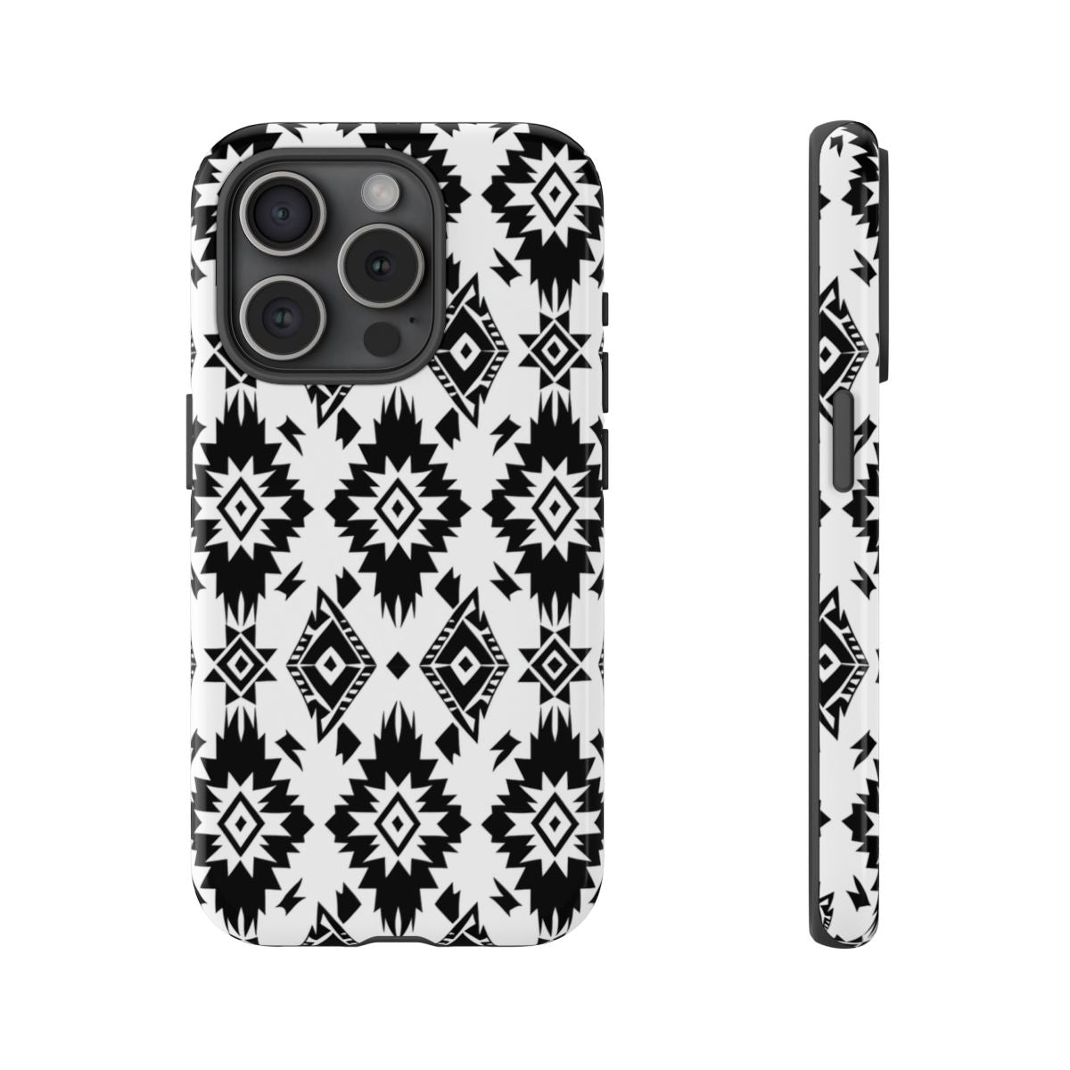 Black White Aztec Tough Case