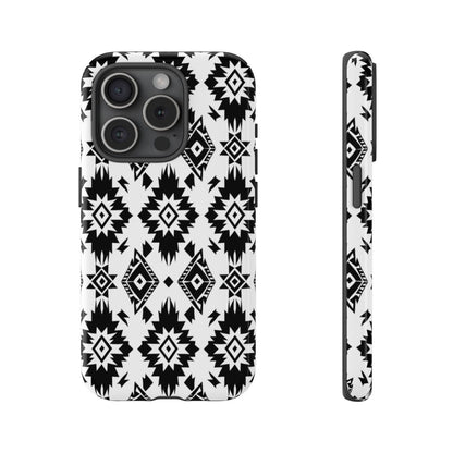 Black White Aztec Tough Case