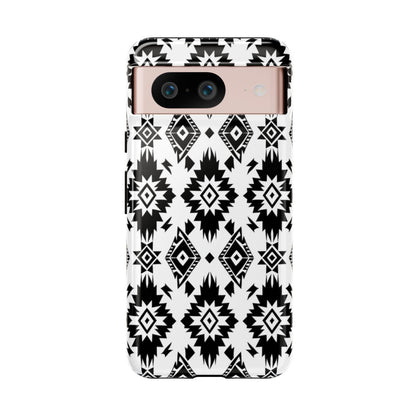 Black White Aztec Tough Case