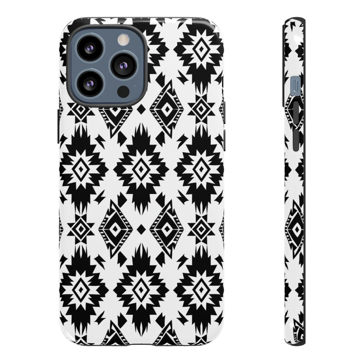 Black White Aztec Tough Case