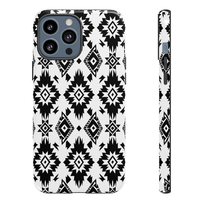Black White Aztec Tough Case