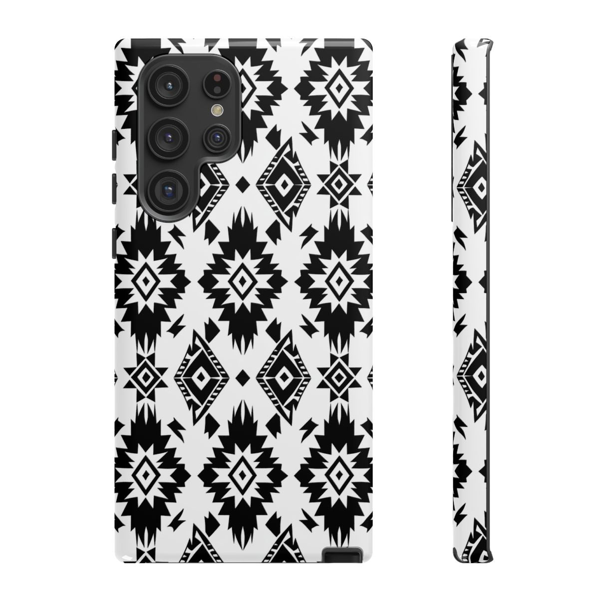 Black White Aztec Tough Case