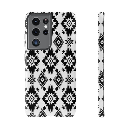 Black White Aztec Tough Case