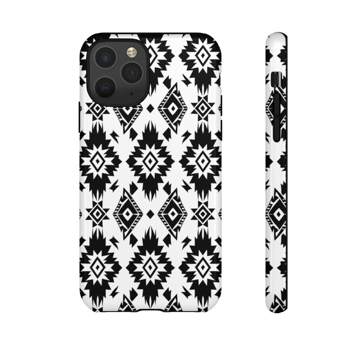 Black White Aztec Tough Case