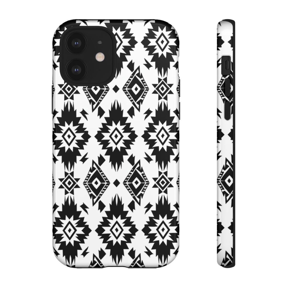 Black White Aztec Tough Case