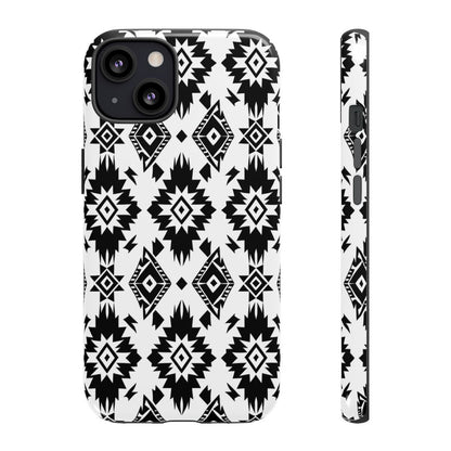 Black White Aztec Tough Case