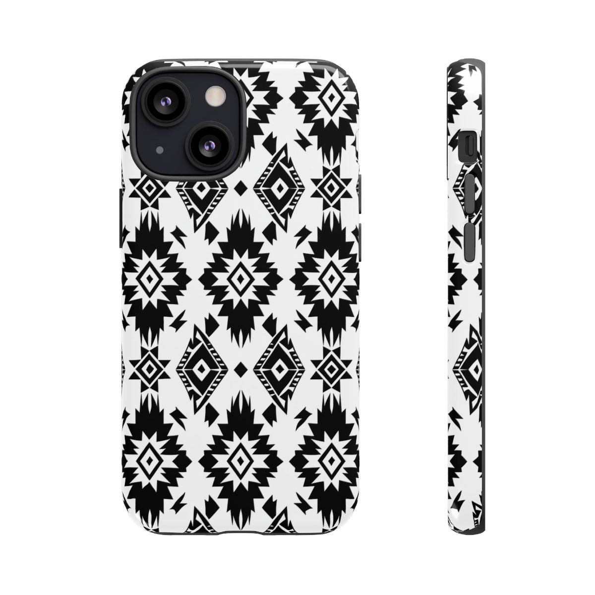 Black White Aztec Tough Case