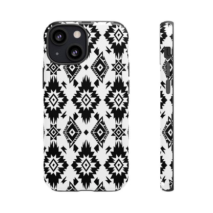 Black White Aztec Tough Case