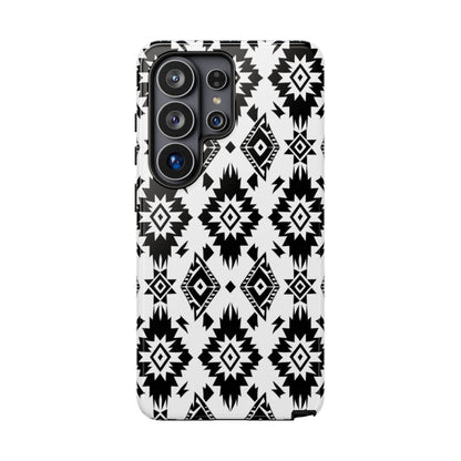 Black White Aztec Tough Case