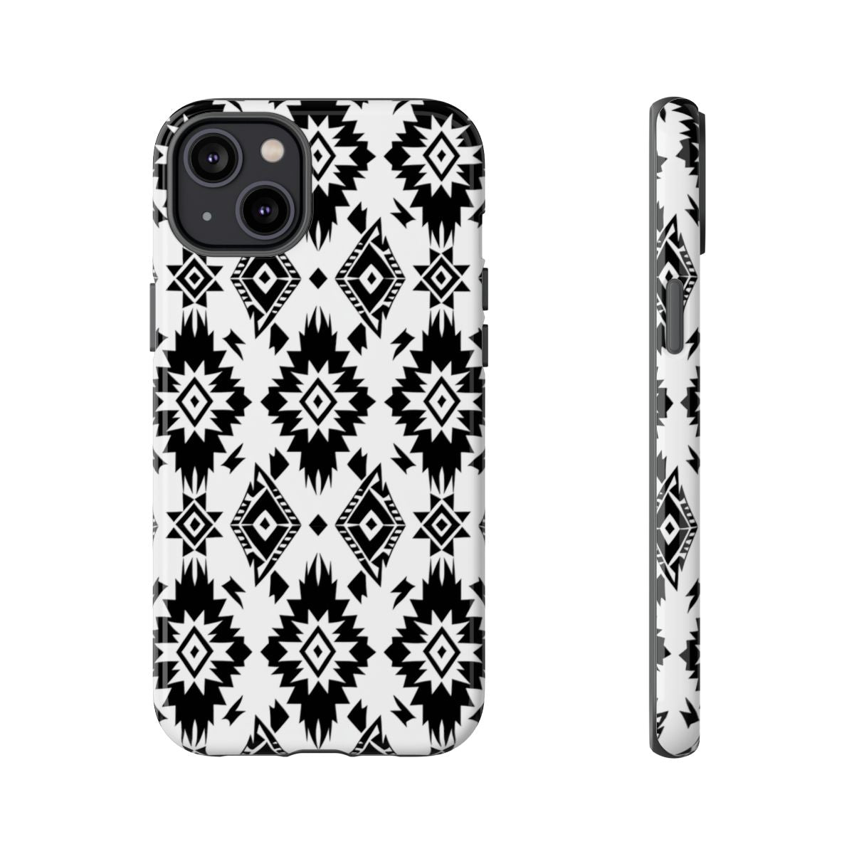 Black White Aztec Tough Case