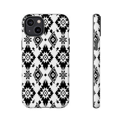 Black White Aztec Tough Case