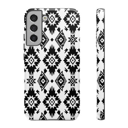 Black White Aztec Tough Case