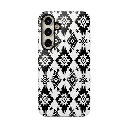 Black White Aztec Tough Case