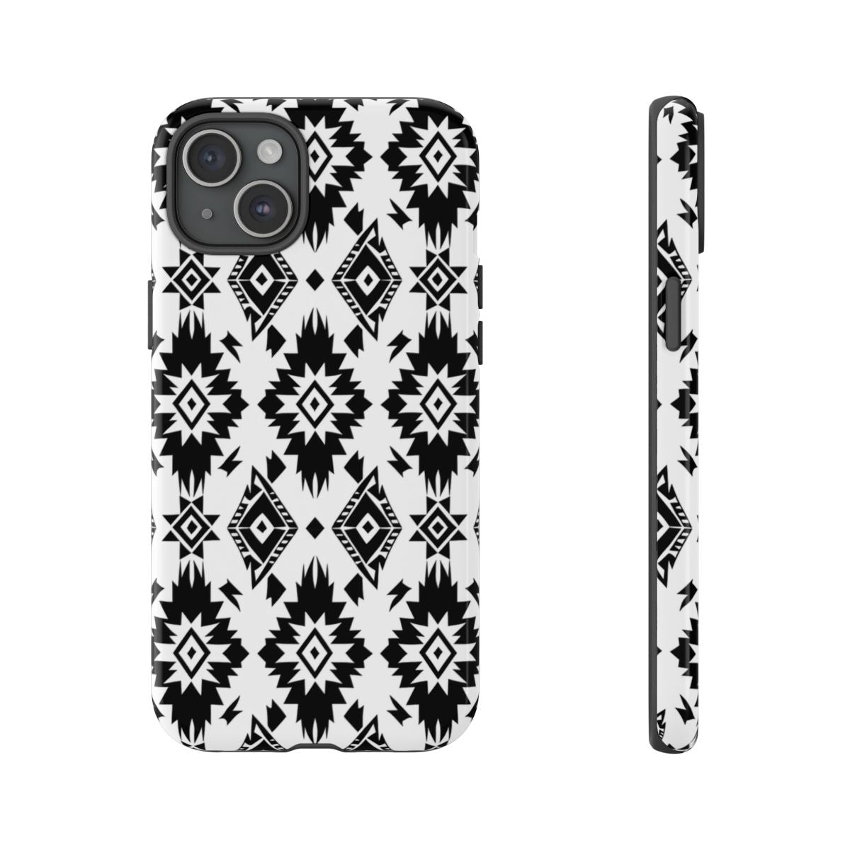 Black White Aztec Tough Case