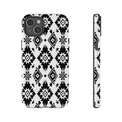 Black White Aztec Tough Case
