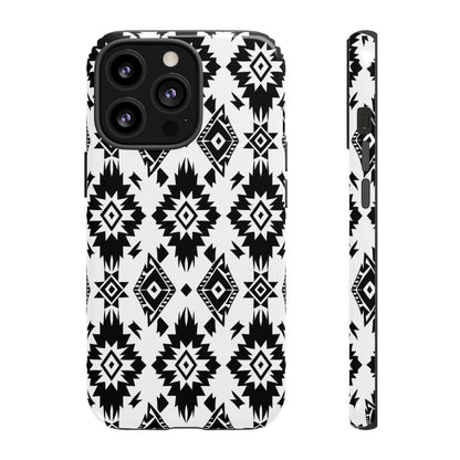 Black White Aztec Tough Case